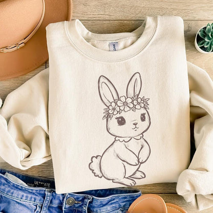 Western Bunny PNG, Easter Bunny - 300 DPI Design for T-Shirt