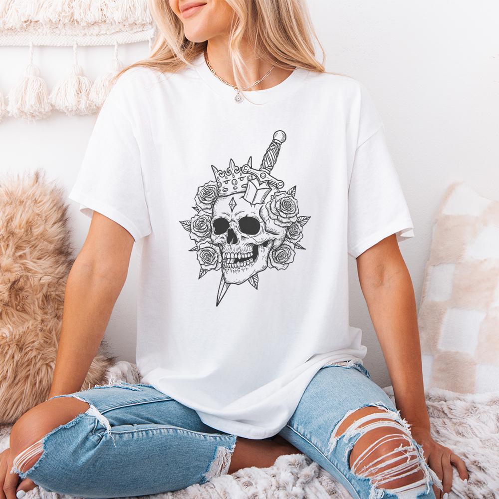 Skull Knife png, Skull Shirt png - 300 DPI Design for T-Shirt