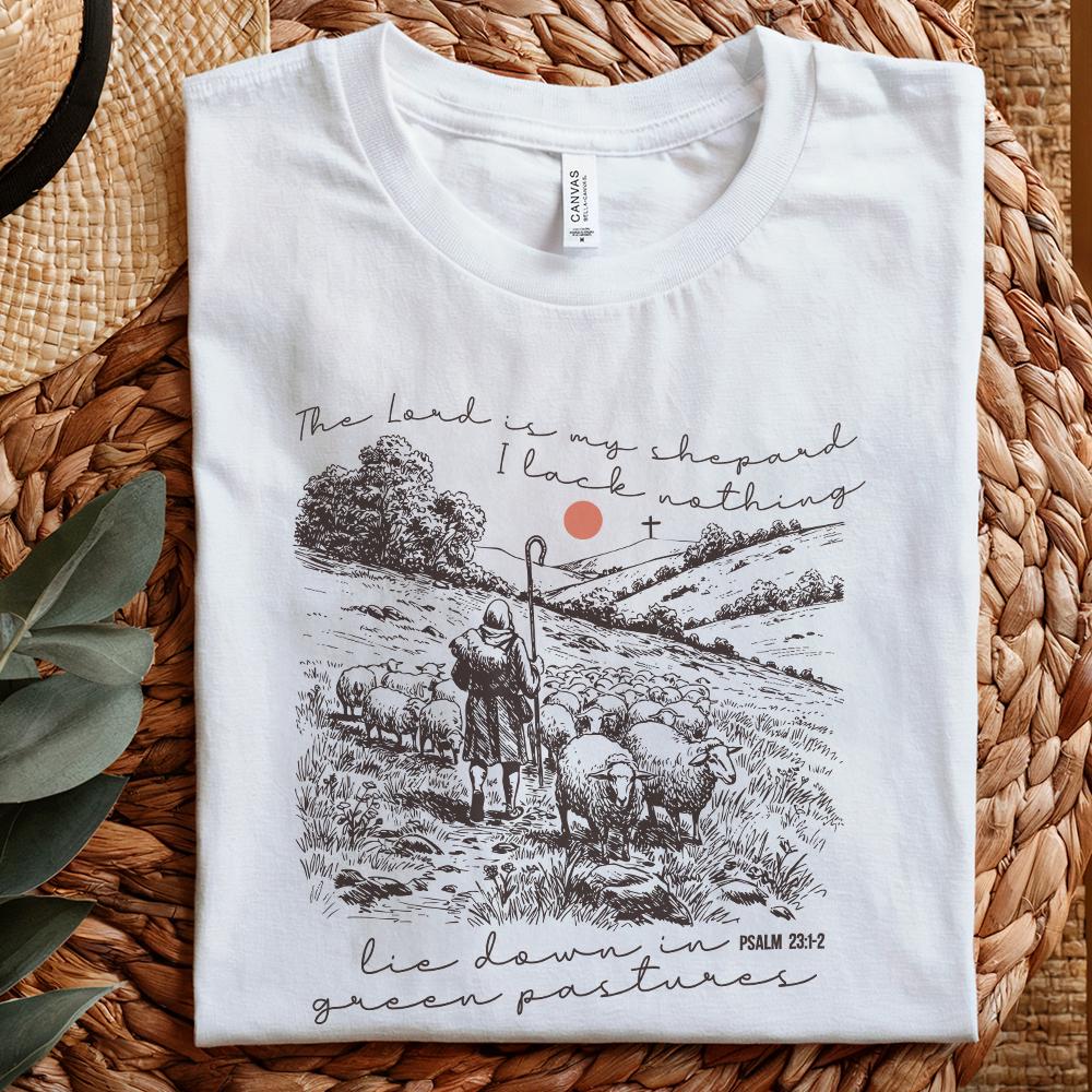 The Lord Is My Shepherd PNG, Easter Christian png - 300 DPI Design for