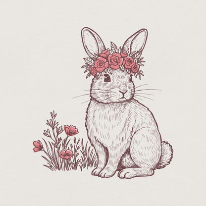 Western Bunny PNG, Easter Bunny PNG - 300 DPI Design for T-Shirt
