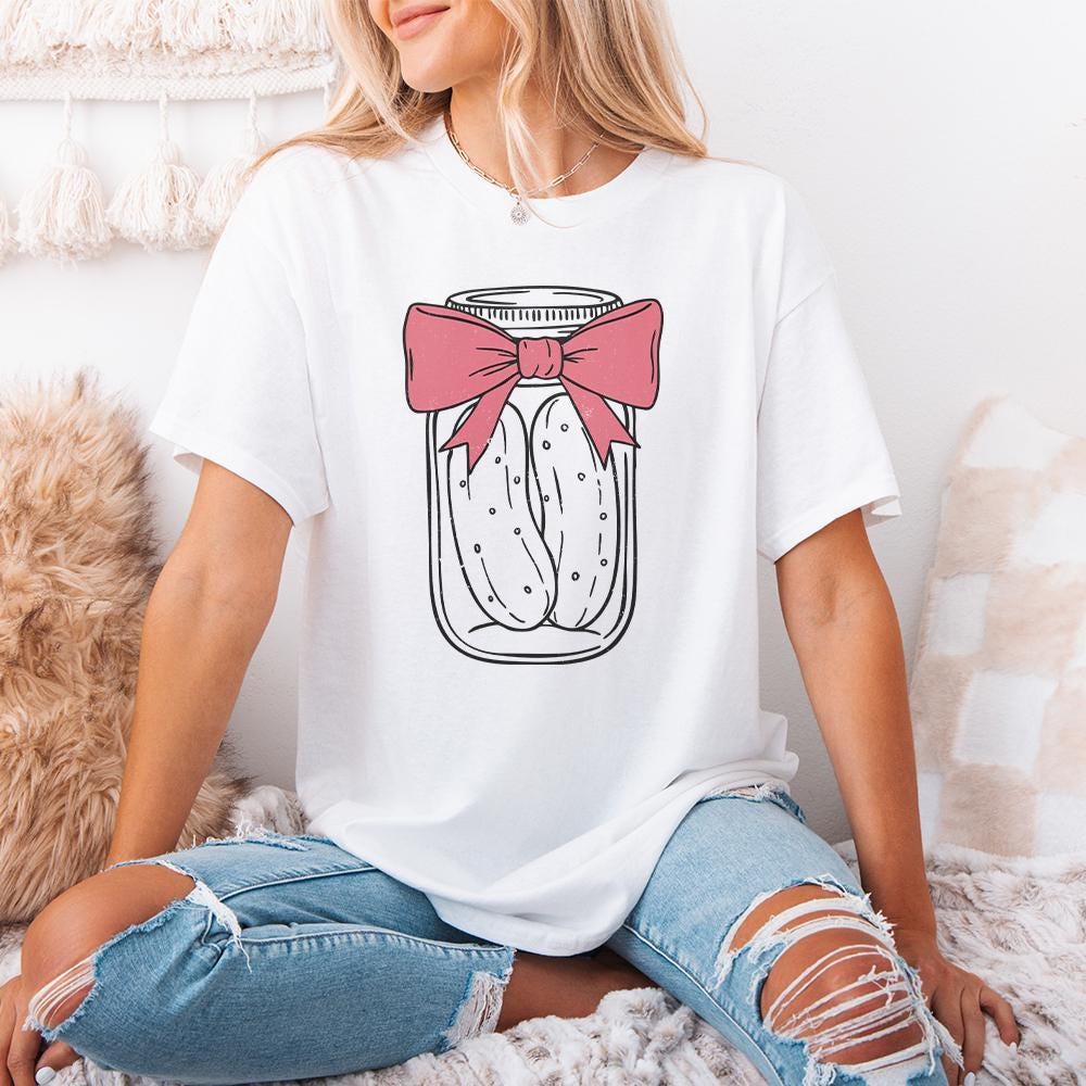 Coquette Pickle PNG, Pickle Lover Art - 300 DPI Design for T-Shirt