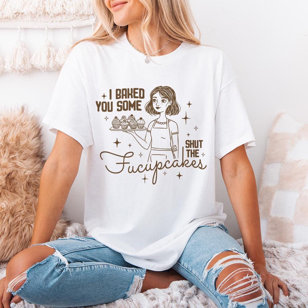 Funny Sarcastic PNG, Shut The Fucupcakes Sublimation Design - 300 DPI