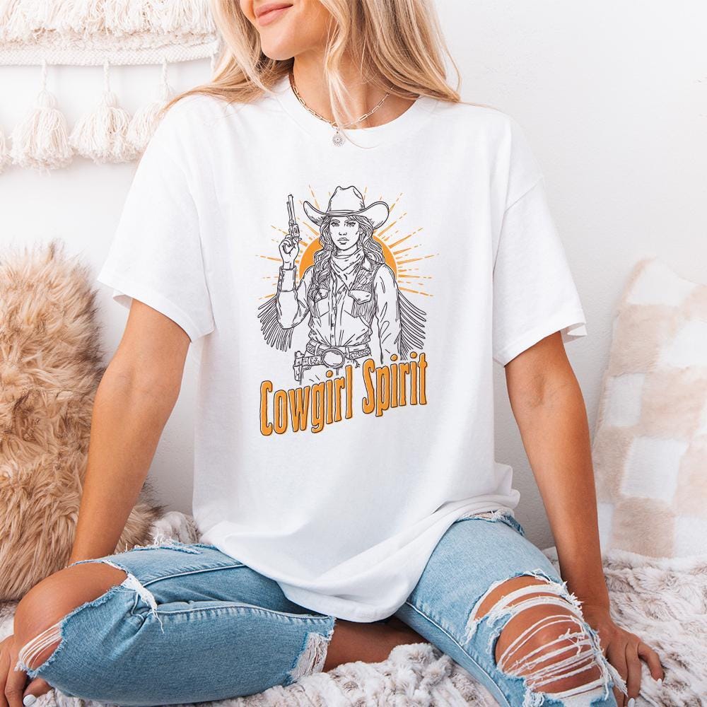 Cowgirl Spirit Png, Retro Cowgirl Style Png - 300 DPI Design for T-Shirt