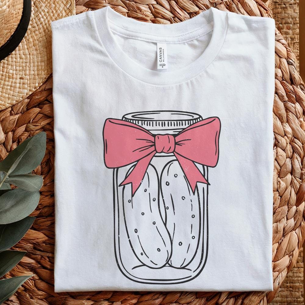 Coquette Pickle PNG, Pickle Lover Art - 300 DPI Design for T-Shirt