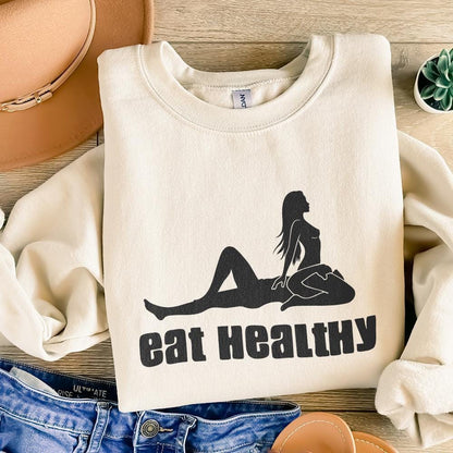 Eat Healthy png, Sensual Position Png - 300 DPI Design for T-Shirt
