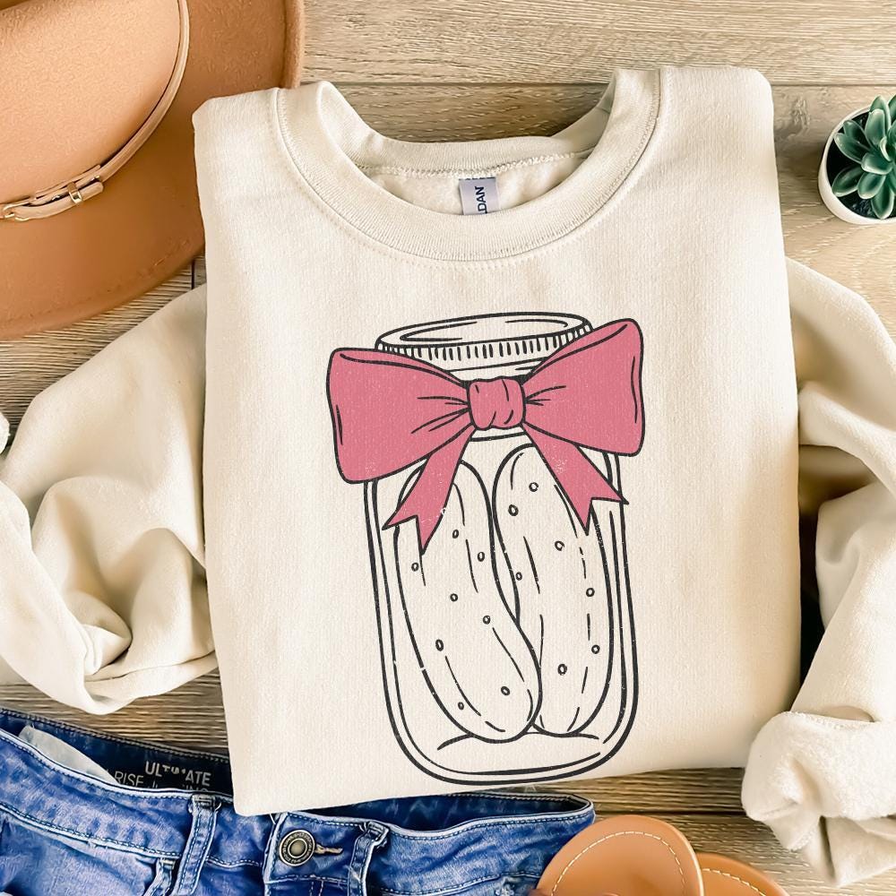 Coquette Pickle PNG, Pickle Lover Art - 300 DPI Design for T-Shirt