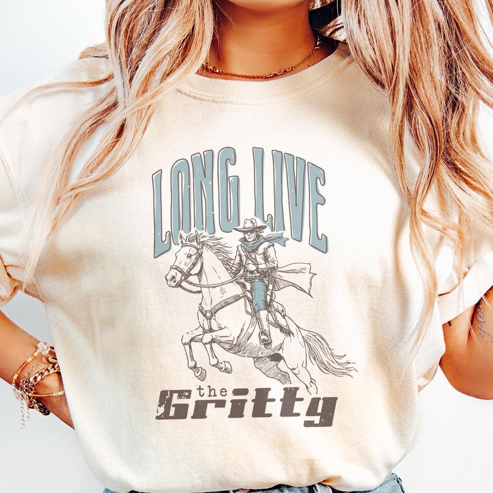 The Gritty PNG, Transparent Western Cowboy - 300 DPI Design for T-Shirt