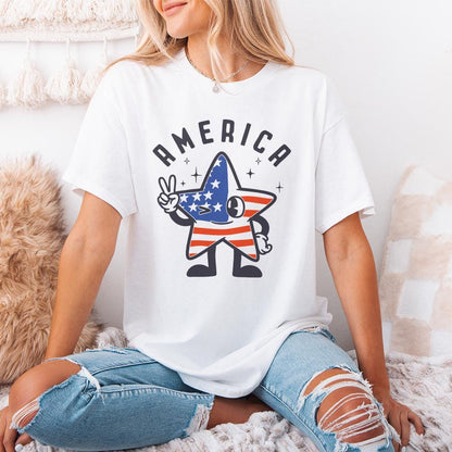Retro America PNG, 4th of July PNG - 300 DPI Design for T-Shirt