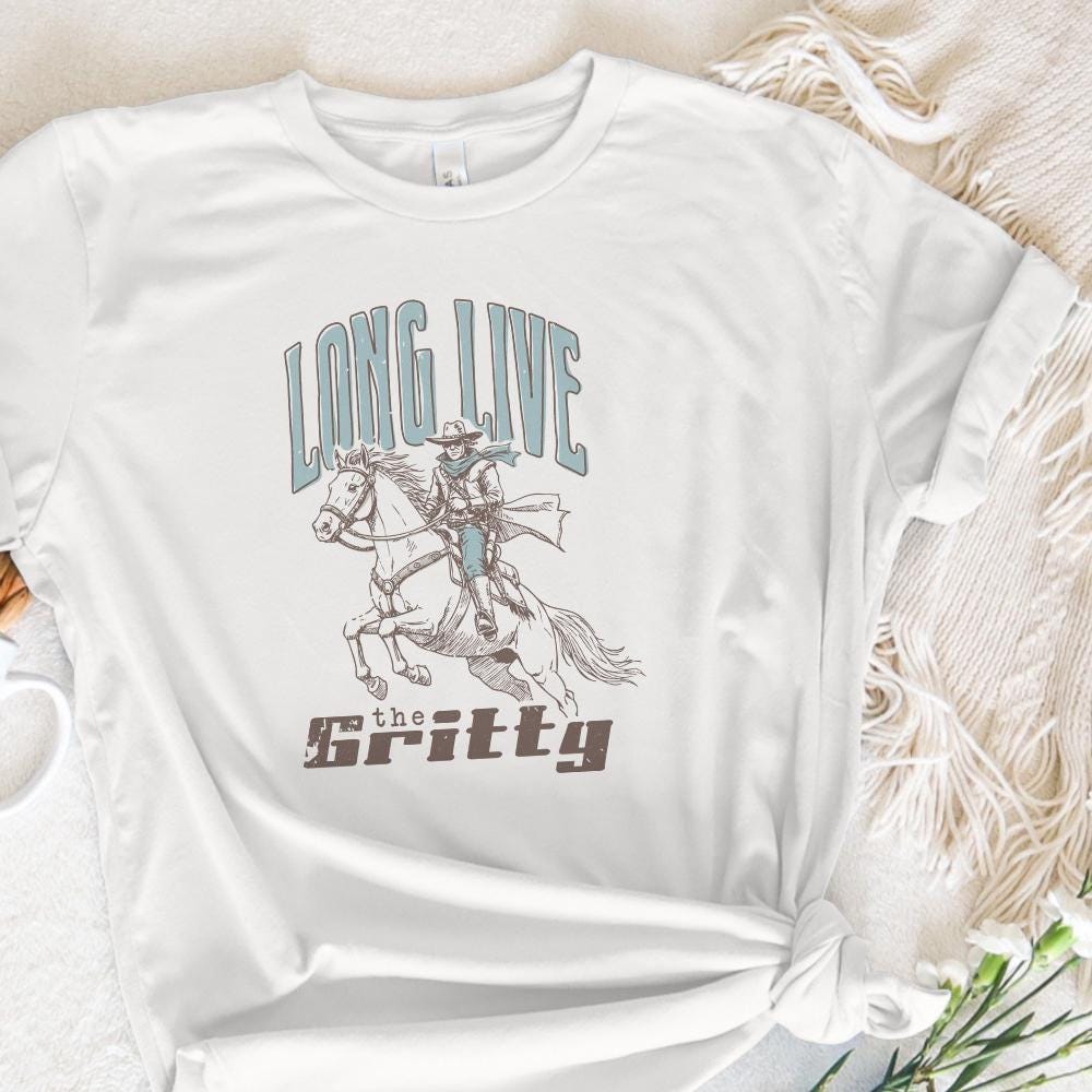 The Gritty PNG, Transparent Western Cowboy - 300 DPI Design for T-Shirt