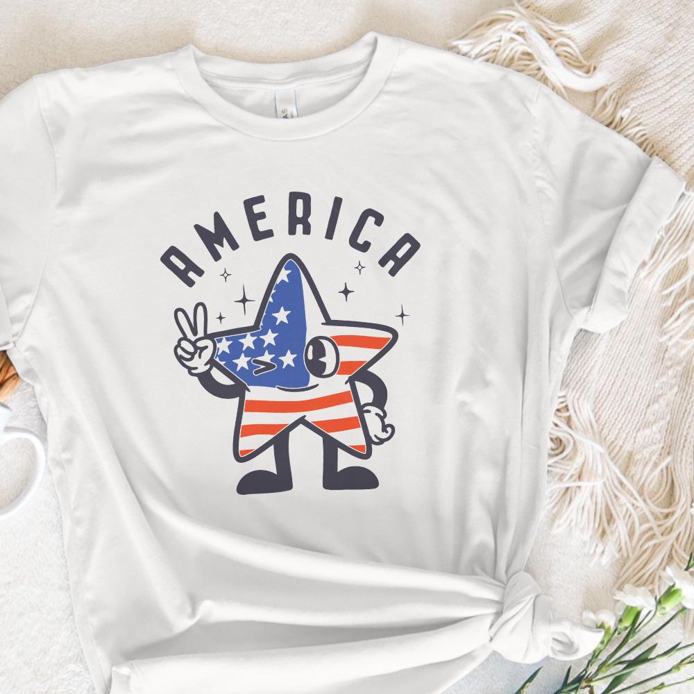 Retro America PNG, 4th of July PNG - 300 DPI Design for T-Shirt