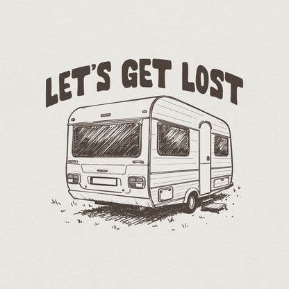 Let's Get Lost png, Mountain Adventure PNG - 300 DPI Design for T-Shirt