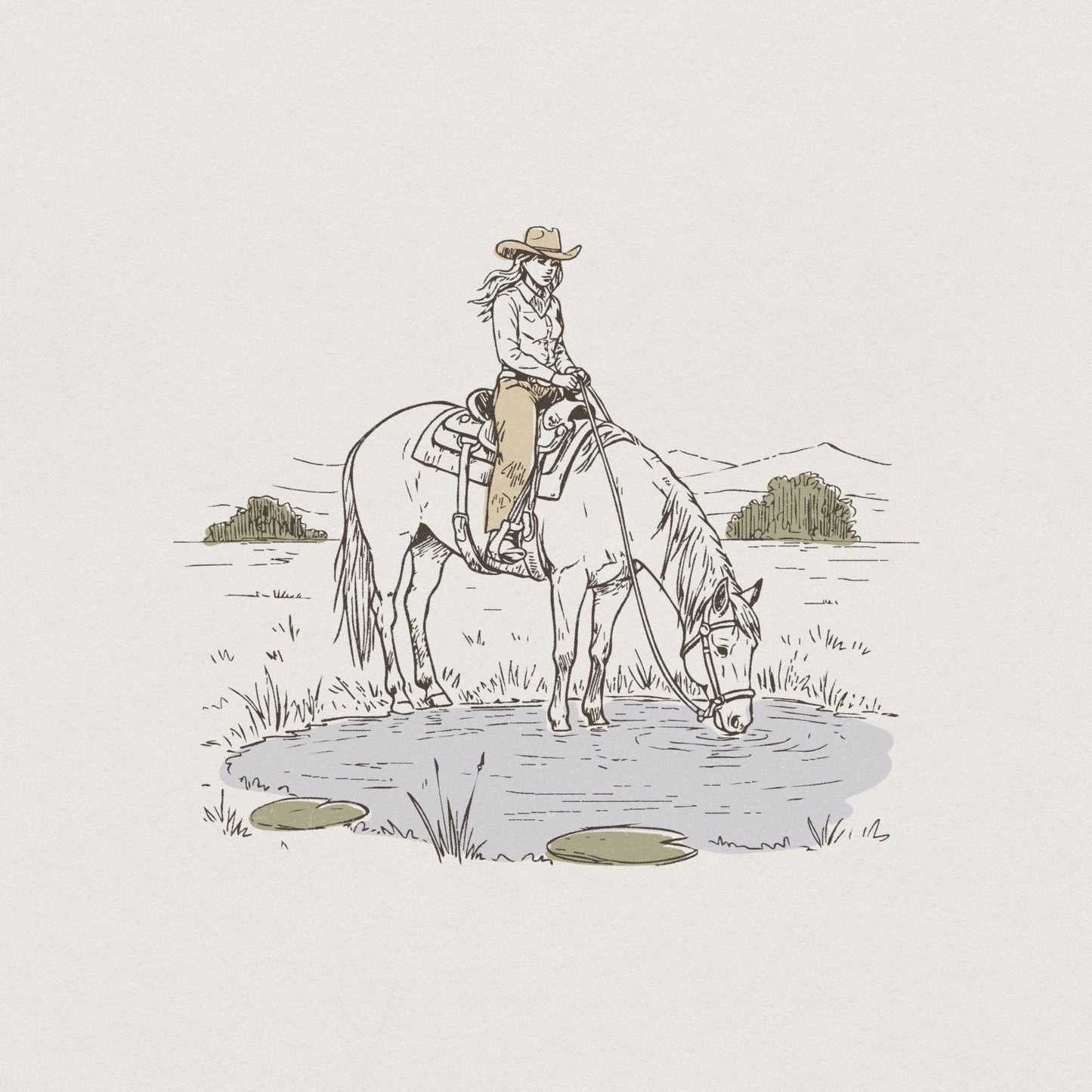 Cowboy PNG Digital Download Western Sublimation Design Rodeo PNG Vintage