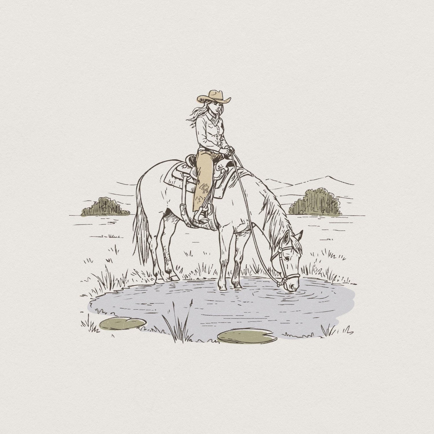 Cowboy PNG Digital Download Western Sublimation Design Rodeo PNG Vintage