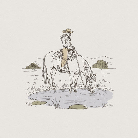 Cowboy PNG Digital Download Western Sublimation Design Rodeo PNG Vintage