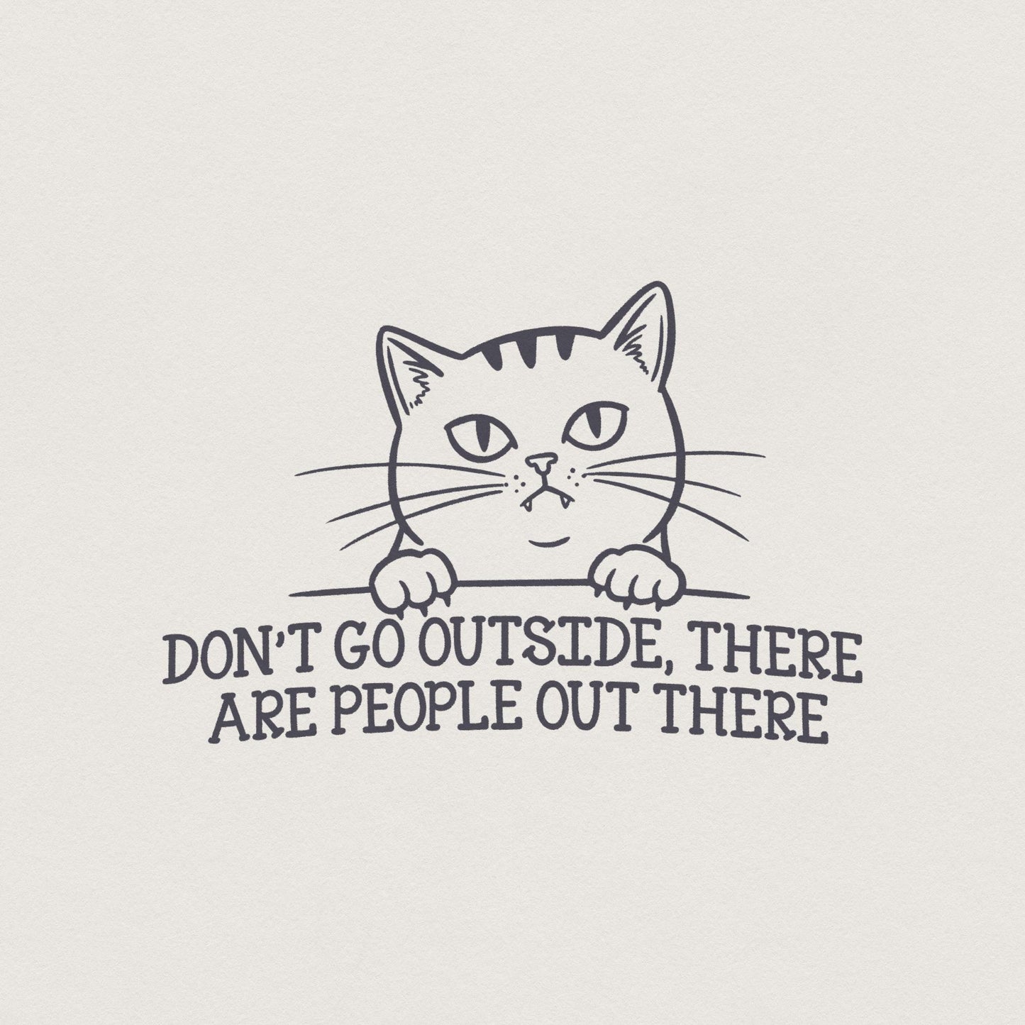 Funny Cat PNG, Black Cat Humor Tee - 300 DPI Design for T-Shirt