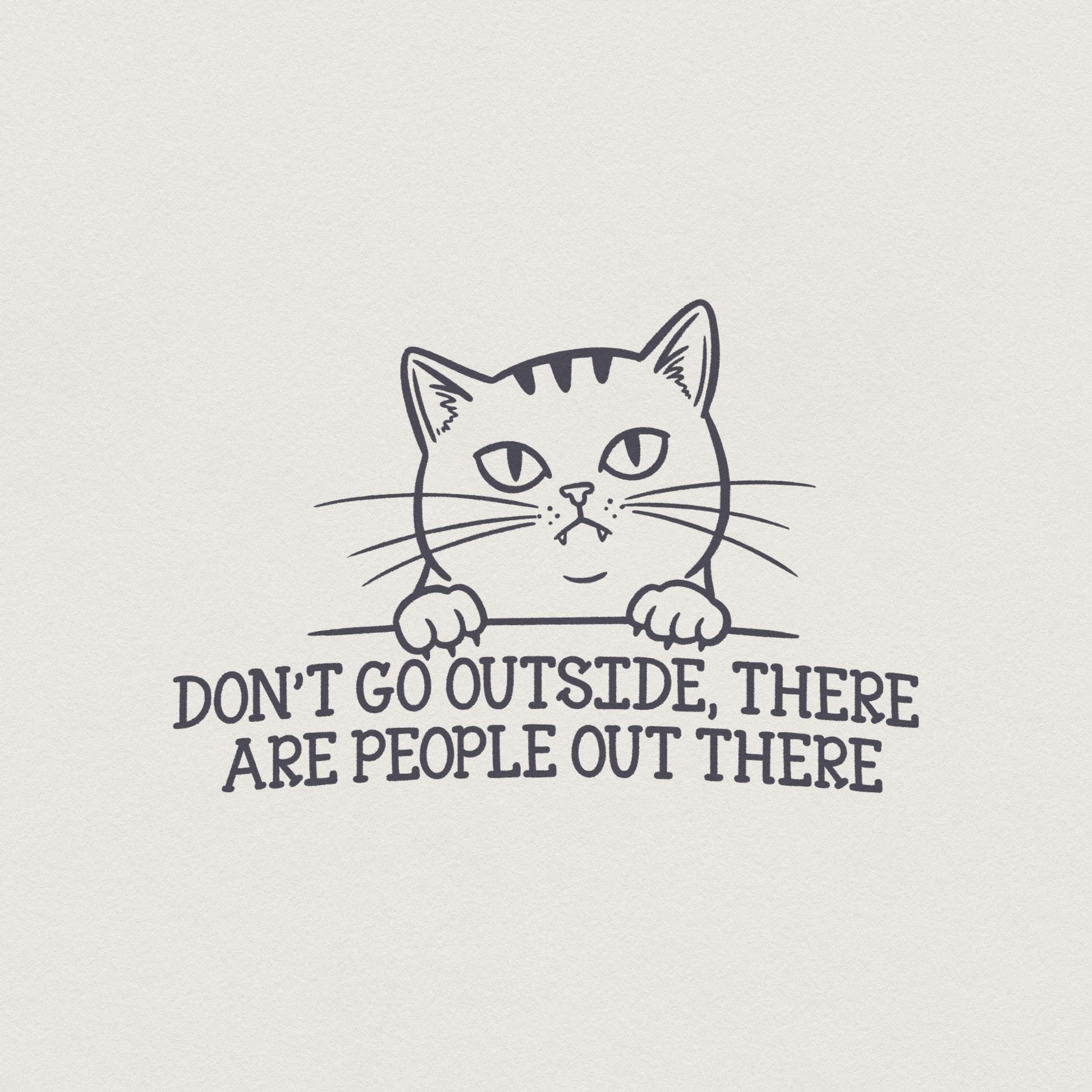 Funny Cat PNG, Black Cat Humor Tee - 300 DPI Design for T-Shirt