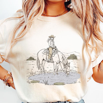 Cowboy PNG Digital Download Western Sublimation Design Rodeo PNG Vintage