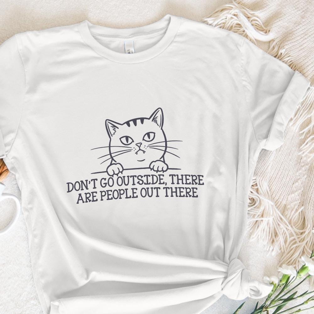 Funny Cat PNG, Black Cat Humor Tee - 300 DPI Design for T-Shirt