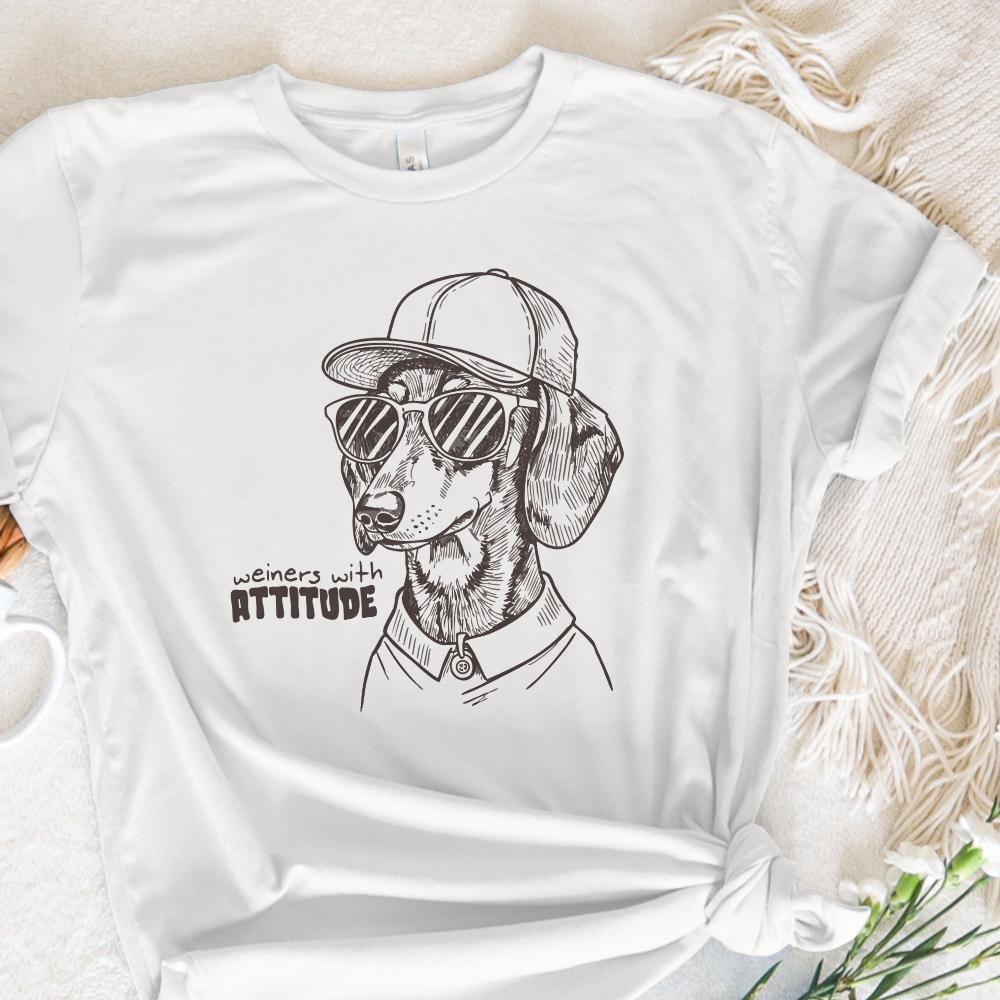 Dachshund PNG, Funny Weiner Dog - 300 DPI Design for T-Shirt