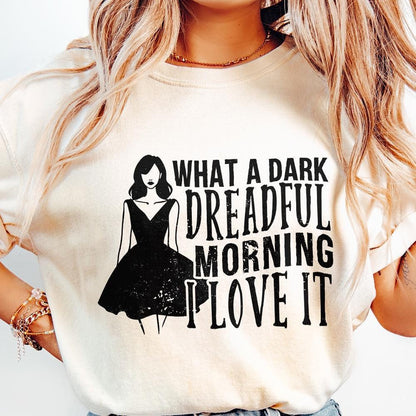 Gothic Morning PNG, Dark Romance Book Lover - 300 DPI Design for T-Shirt