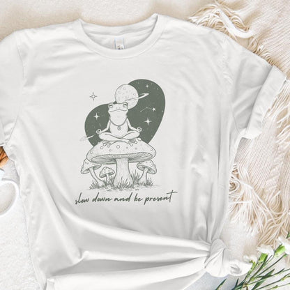 Trendy Artsy Frog Mushroom Design, Cute Frog png - 300 DPI Design for