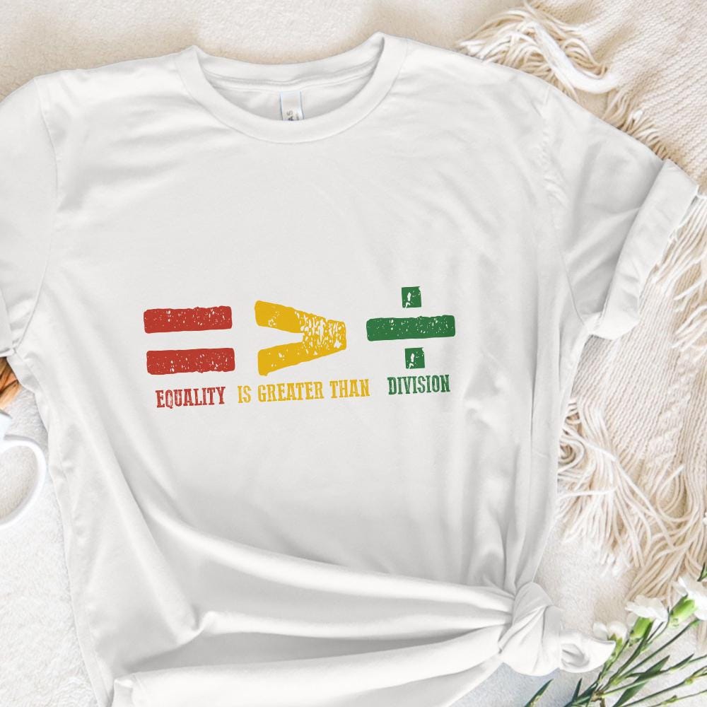 Equality is Greater Than Division, Black History png PNG - 300 DPI Design