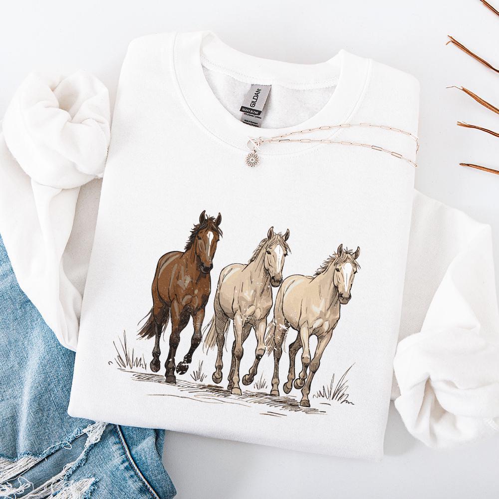 Horse Western Desert, PNG Sublimation - 300 DPI Design for T-Shirt