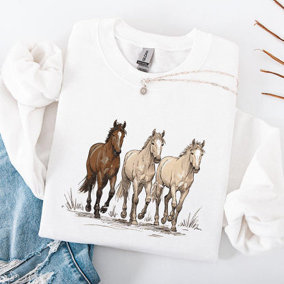 Horse Western Desert, PNG Sublimation - 300 DPI Design for T-Shirt