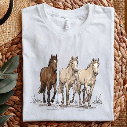Horse Western Desert, PNG Sublimation - 300 DPI Design for T-Shirt
