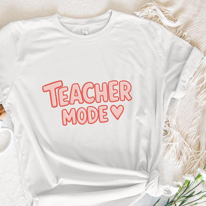 Teacher Mode PNG, Funny Teacher Life Sublimation - 300 DPI Design for