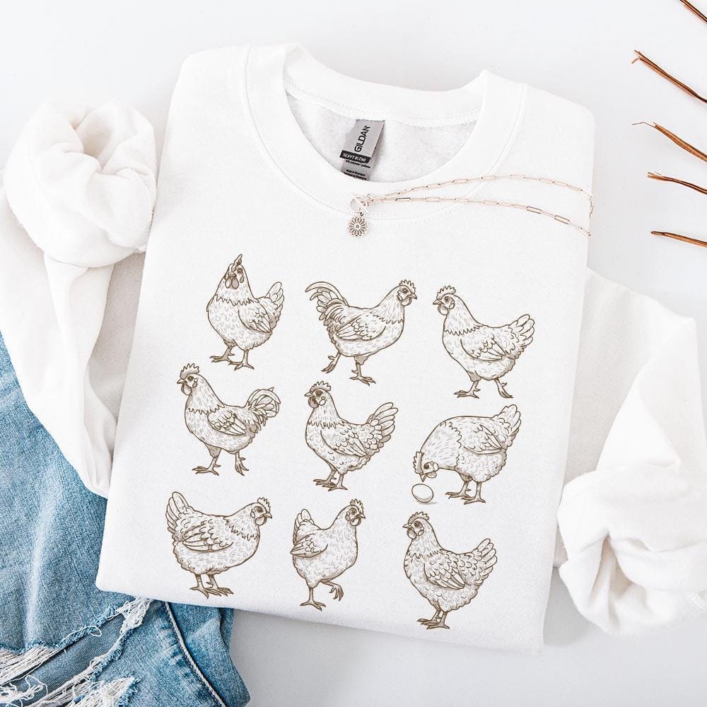 Vintage Chicken Lover PNG Sublimation Design, Farm Life Digital Download