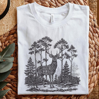 Majestic Deer PNG, Deer Art - 300 DPI Design for T-Shirt