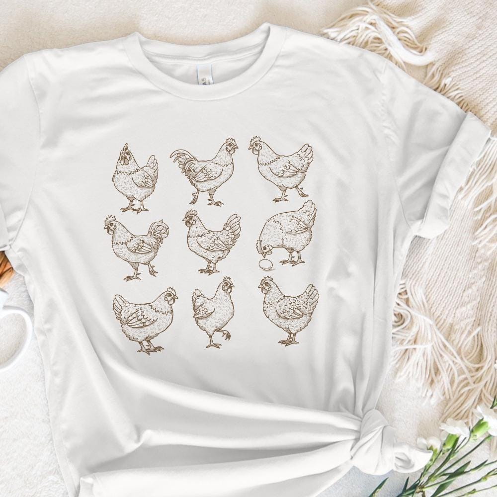 Vintage Chicken Lover PNG Sublimation Design, Farm Life Digital Download