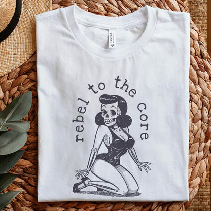 Vintage Pin Up PNG, Halloween Skeleton Clipart - 300 DPI Design for T-Shirt