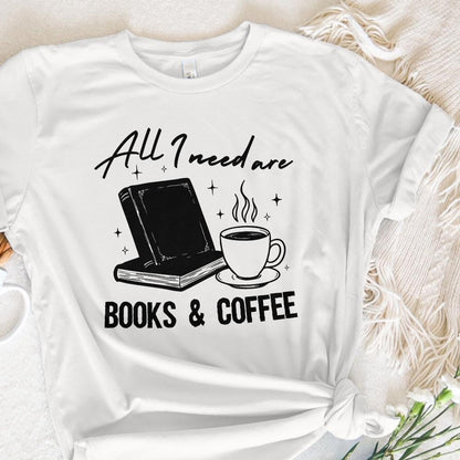 All I Need Is My Book & Coffee PNG, Book Lover PNG - 300 DPI Design for