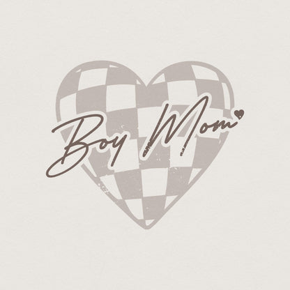 Boy Mom PNG, Mother's Day Sublimation - 300 DPI Design for T-Shirt