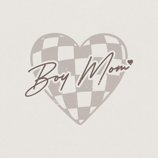 Boy Mom PNG, Mother's Day Sublimation - 300 DPI Design for T-Shirt