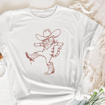 Funny Cat Design Png, Western Cowboy Cat - 300 DPI Design for T-Shirt