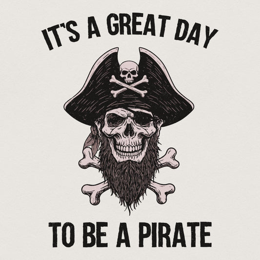 It's a Great Day to Be a Pirate png, Pirate Mascot School Spirit - 300