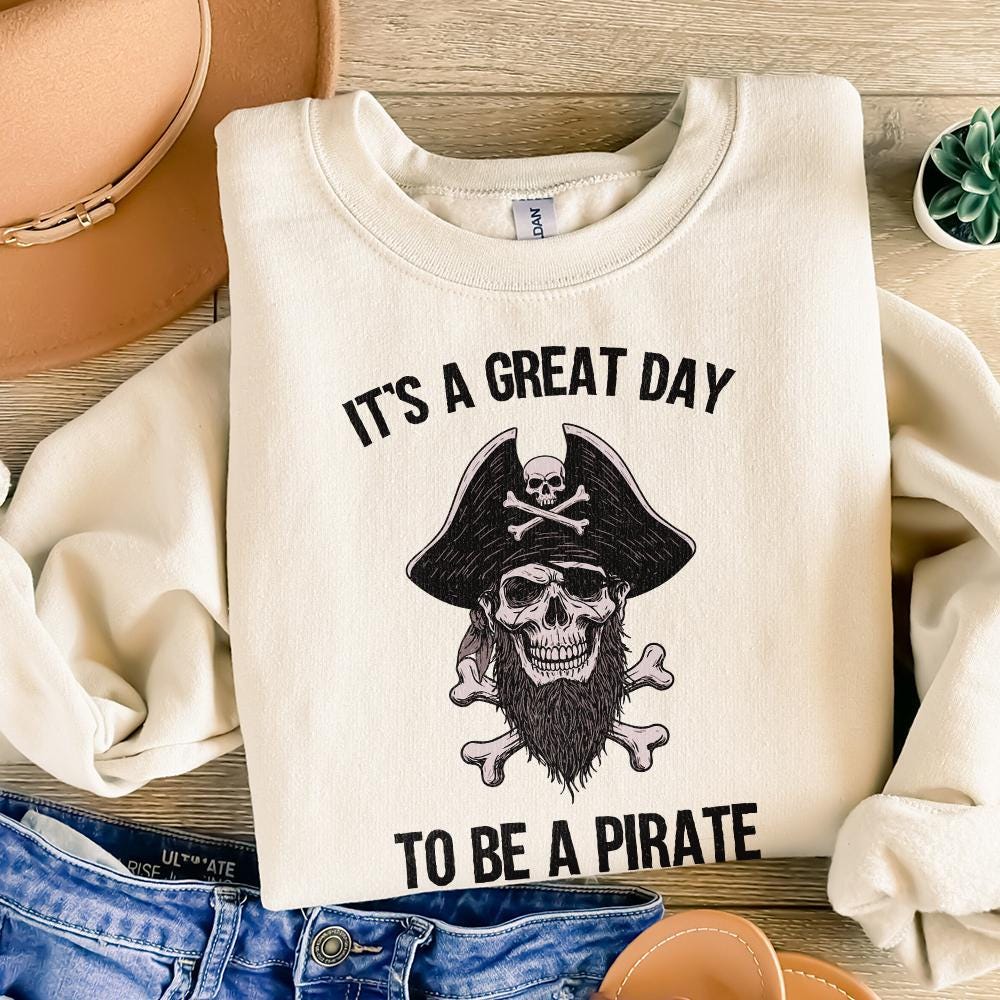 It's a Great Day to Be a Pirate png, Pirate Mascot School Spirit - 300