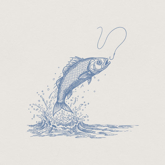 Bass Fishing PNG, Bass Fish Clipart - 300 DPI Design for T-Shirt