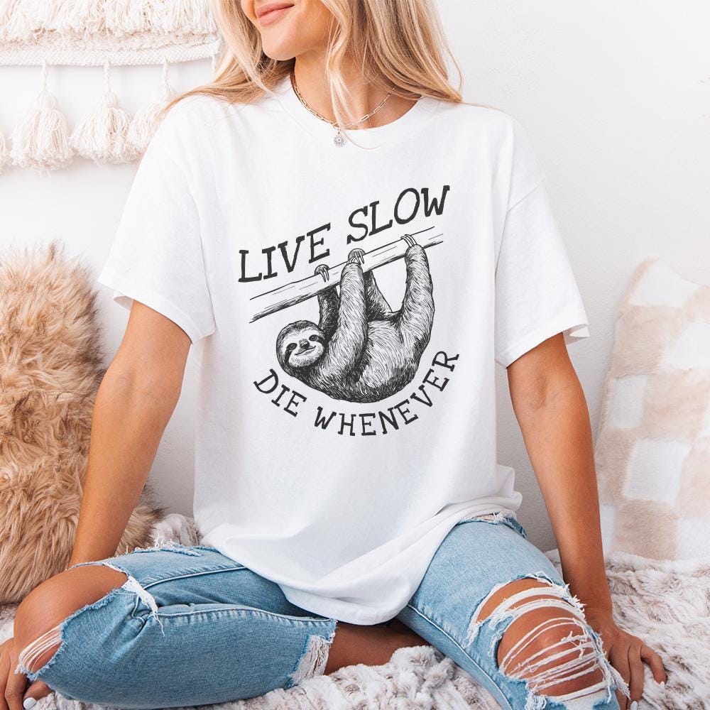 Slow Living Png, Self Care png - 300 DPI Design for T-Shirt