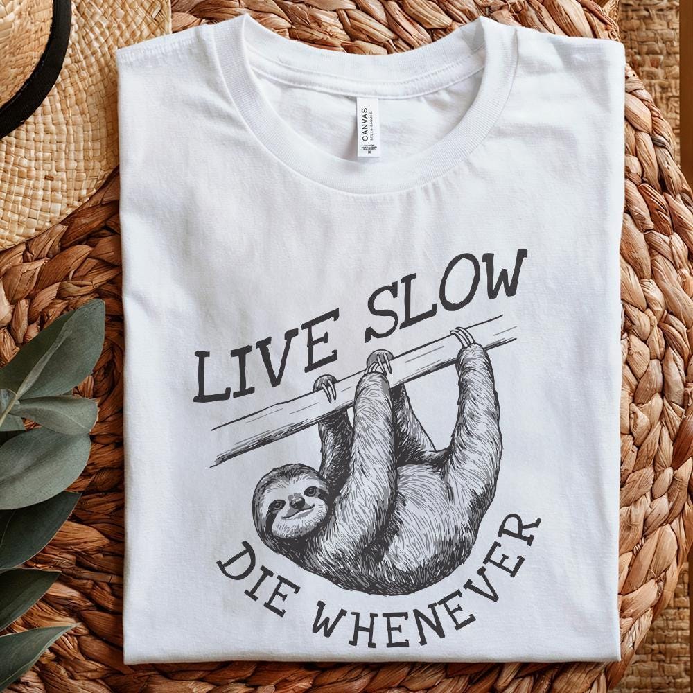 Slow Living Png, Self Care png - 300 DPI Design for T-Shirt