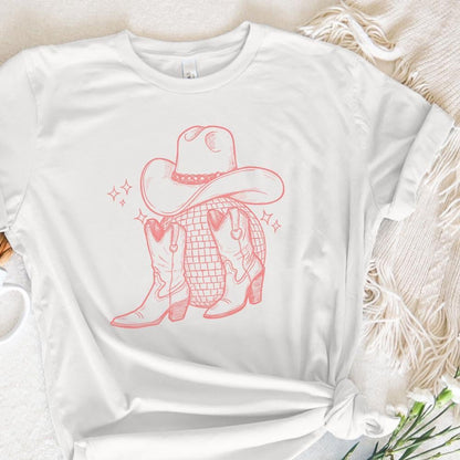 Disco Space Cowgirl PNG, Digital Download - 300 DPI Design for T-Shirt