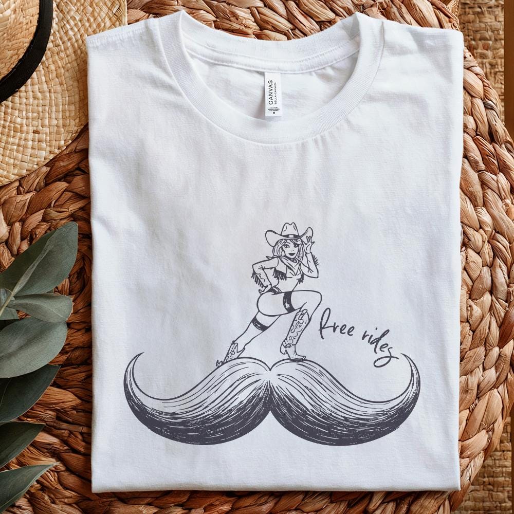 Free Rides PNG, Funny Mens Beard PNG - 300 DPI Design for T-Shirt