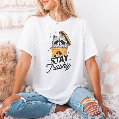 Stay Trashy PNG, Raccoon Sublimation Design - 300 DPI Design for T-Shirt
