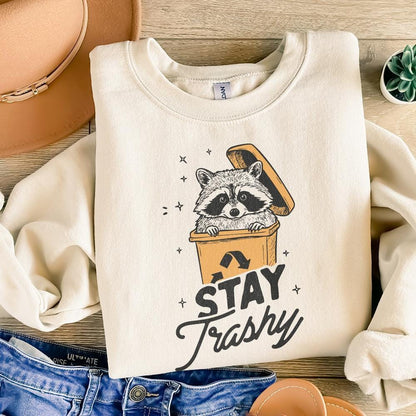 Stay Trashy PNG, Raccoon Sublimation Design - 300 DPI Design for T-Shirt