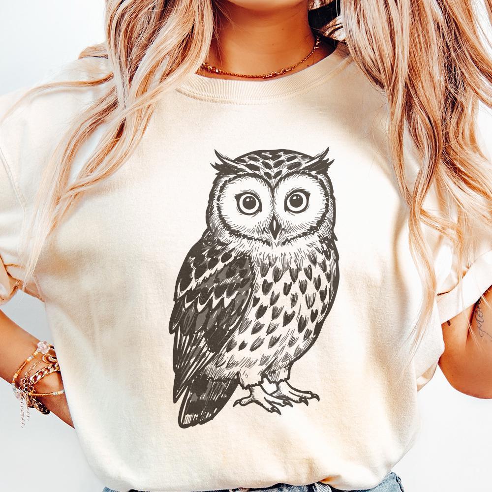 Owl PNG, Digital Download for Sublimation - 300 DPI Design for T-Shirt