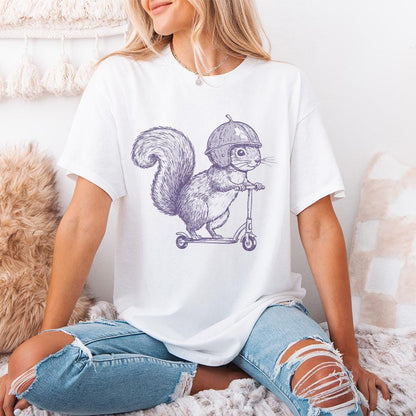 Cute Squirrel PNG Clipart, Funny Quirky Squirrel Design - 300 DPI Design