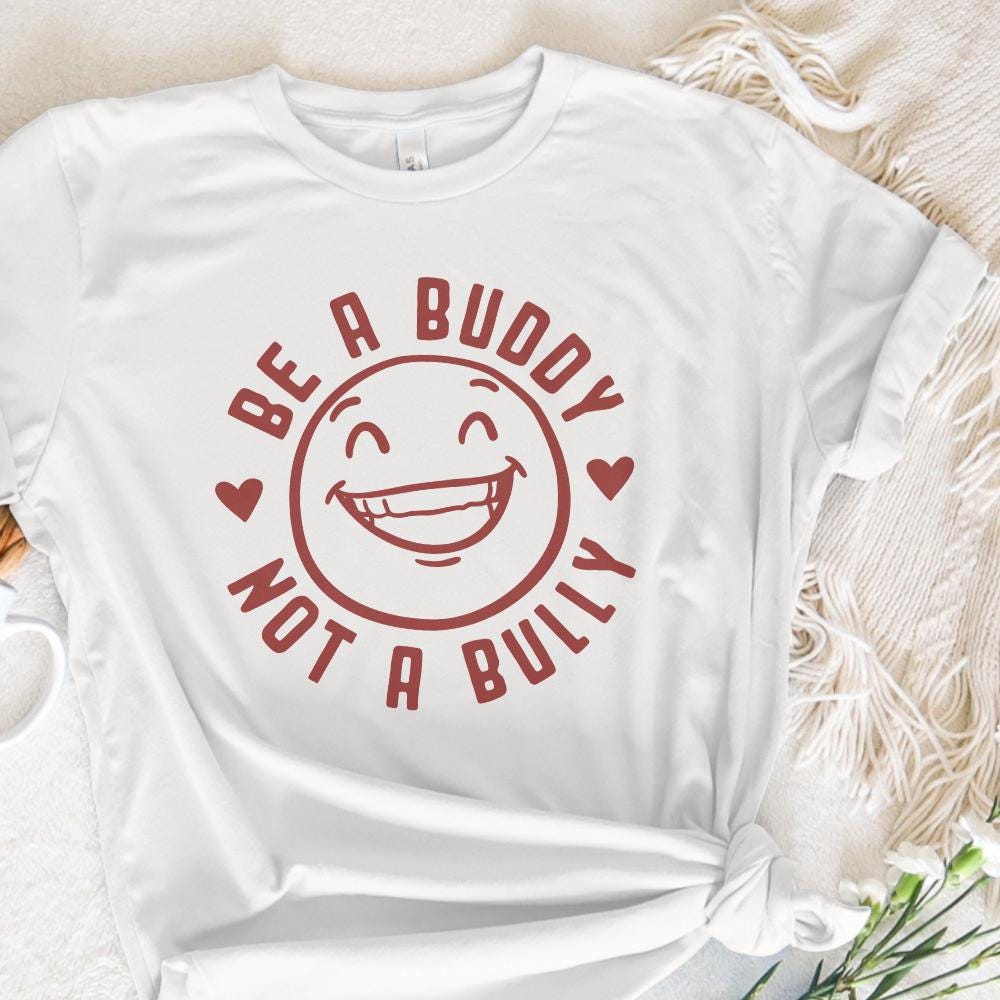 Be A Buddy Not A Bully png PNG, Pink Shirt Day - 300 DPI Design for T-Shirt